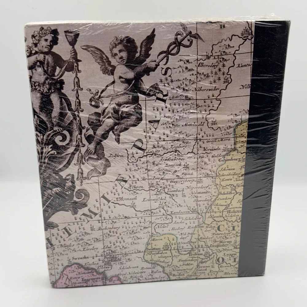 Pioneer Vintage Map Cherub‎ Magnetic Photo Album 100 Pages 3-Ring Binder LM-100D